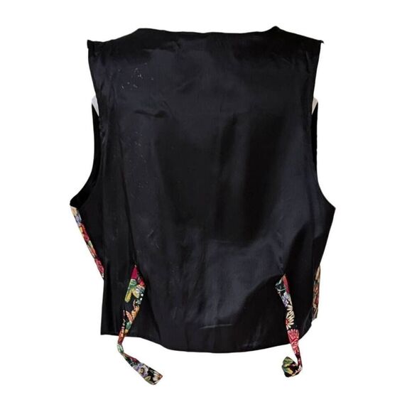 Pumpkin Patch Fall Autumn Flower Vest Light Weight Jacket Size L Basic Editions - Picture 6 of 7